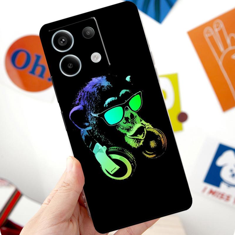Мультяшная обезьянка Чехол Для Xiaomi Redmi Note 13 Pro 10 11 12 14 Pro 11S 12S Чехол Для Redmi 15 12C 13C 14C 10C