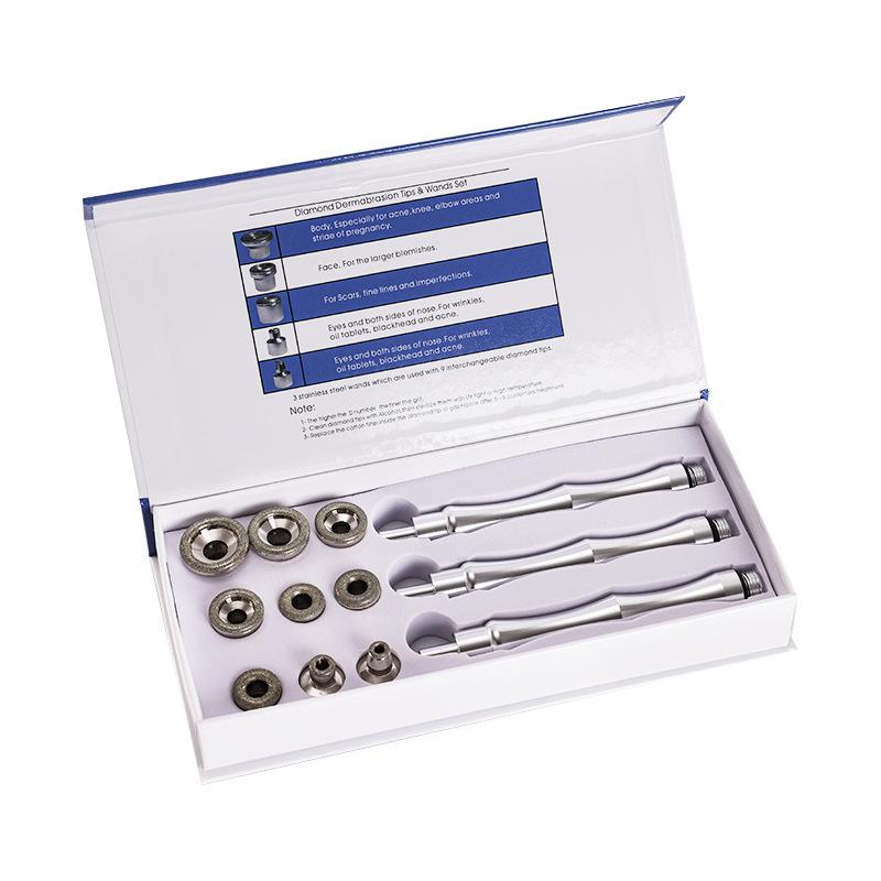 Аппарат для алмазной микродермабразии 3 в 1: Отшелушивание кожи, увлажнение, удаление черных точек.