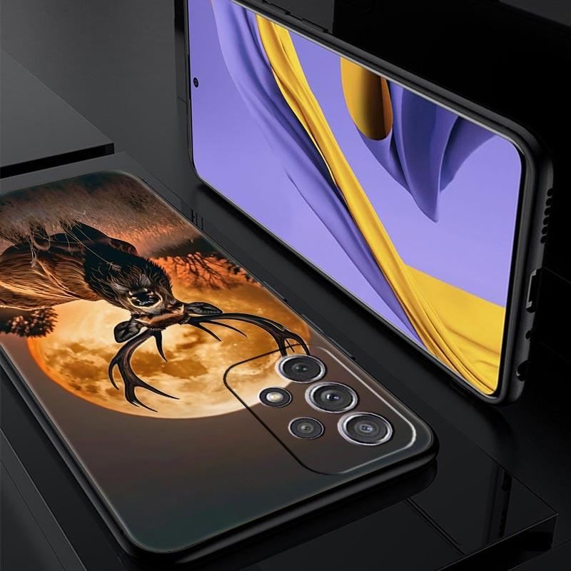 Deer Lichee Pattern Phone Case for Samsung Galaxy A55 A35 A17 A07 A15 A13 A25 A51 A71 A72 A73 A32 A52 A52S A41 5G Soft TPU Shell