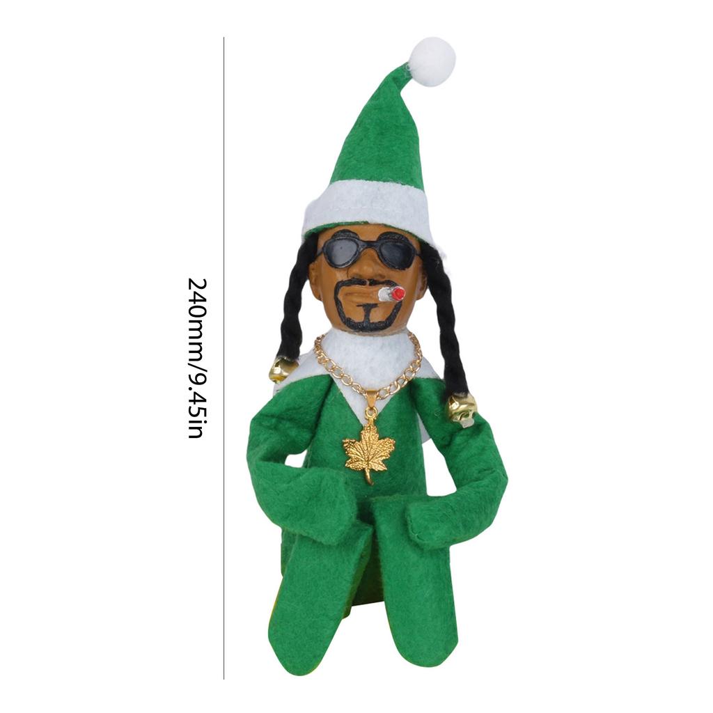 1/2pcs Snoop On A Stoop Christmas Elf Doll 2025 Christmas Decorations Festive Atmosphere Doll Ornament New Year Xmas Gift