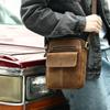 Genuine Leather Men's Shoulder Bag Premium Crazy Horse Leather Vintage Men's Outdoor Shoulder Straddle Bag