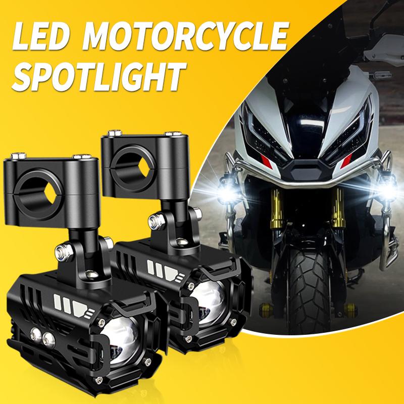 1 Комплект Белых/Янтарных Дополнительных Фар Для Honda CR CRF 125 250 450 230 F R X RX Светодиодная Передняя Фара для Мотоцикла Универсальная Дорожная Фара