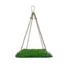 Искусственная трава Коврик-качалка для птиц Натуральный с крючками Кровать для сна хомяка Круглой/Квадратной формы Декоративный коврик для поиска корма Игрушки