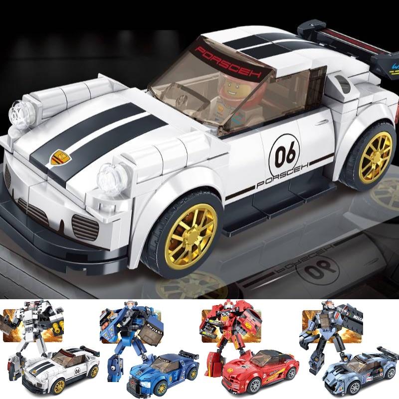 Крутой и реалистичный робот для самостоятельной сборки для детей, игрушка из АБС-пластика, строительные блоки из мелких деталей