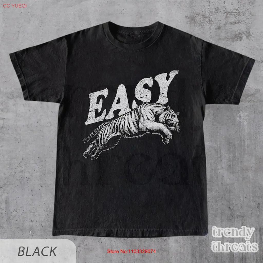 Easy Tiger T Shirt Retro Boho Trendy Aestheticn Full Size S 3XL vintage Washed graphic Slightly Versatile Comfortable Casual