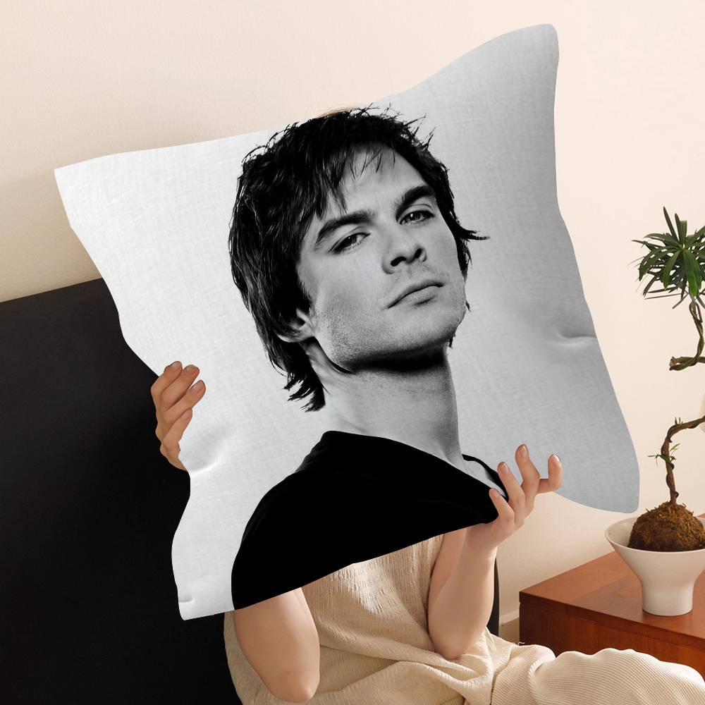 Чехол на подушку Damon Salvatore Дневники вампира Наволочка для автомобильной подушки-плед для дивана Автомобильный Рождественский подарок xсм xсм