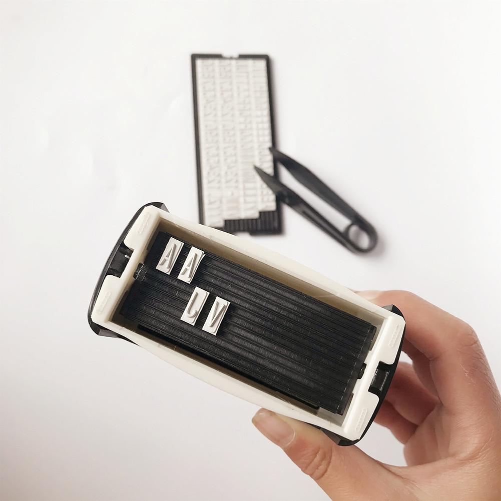 3mm/4mm/6.4mm Stamp Letters Plate Custom Personalised Name Address Rubber Stamp Accessory for Digital Letter Stamp DIY Scrapbook