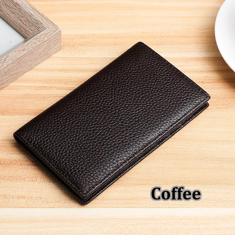 Модный простой мужской кожаный держатель для карт для мужчин и женщин RFID-блокировка кредитных карт VIP ID тонкие кошельки для карточек
