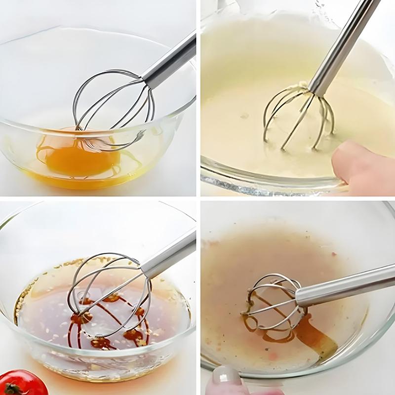 Multifunctional Baking Whisk Mini Egg Beater Solid Butter Softening Tool Stainless Steel Miso Sauce Mixing Spoon Sauce Beater