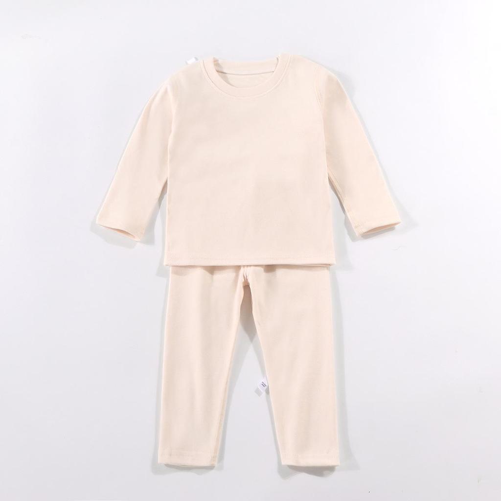 Детский бесшовный термофлисовый комплект нижнего белья - Теплая осенняя одежда для мальчиков и девочек