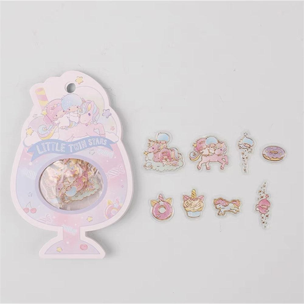 Оригинальный набор наклеек Sanrio Hello Kitty Cinnamoroll Melody Наклейки для ноутбука, телефона, скейтборда Мультяшная наклейка для девочек