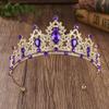 Elegant Bridal Tiara Shiny Princess Rhinestone Crown Vintage Baroque Crown  Headband
