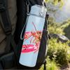 1PC Bright Red Lobster Seafood Animal Print 750ml Color Plastic Sports Water Bottle Leakproof Flip Straw Lid Suitable for Sports Office Home Use