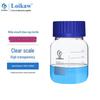Лабораторная бутылка Leigu GL80 с широким горлом и синей крышкой
