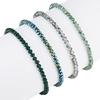 4Pcs/Set Beach Bracelet Fine Workmanship Non-Fading Stacked Bracelet Faux Crystal Versatile Bracelet for Daily Wear