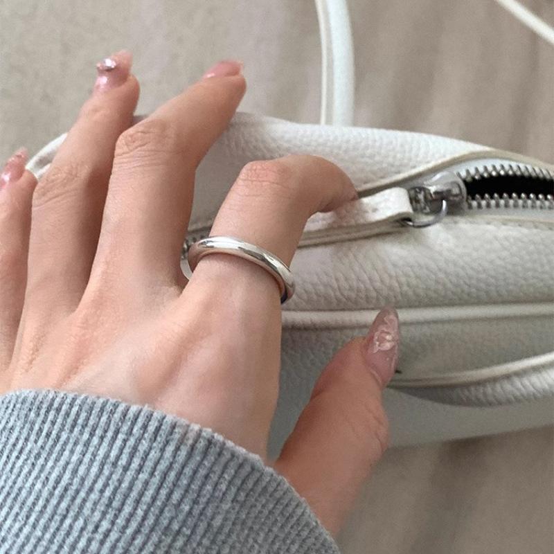 Xiaomi BF CLUB 925 Sterling Rings for Women Simple Fashion Geometric Vintage Handmade Irregular Ring Party Gifts