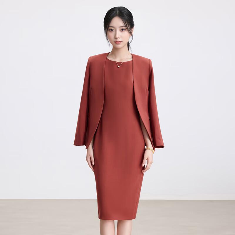 Женский профессиональный блейзер и платье без рукавов