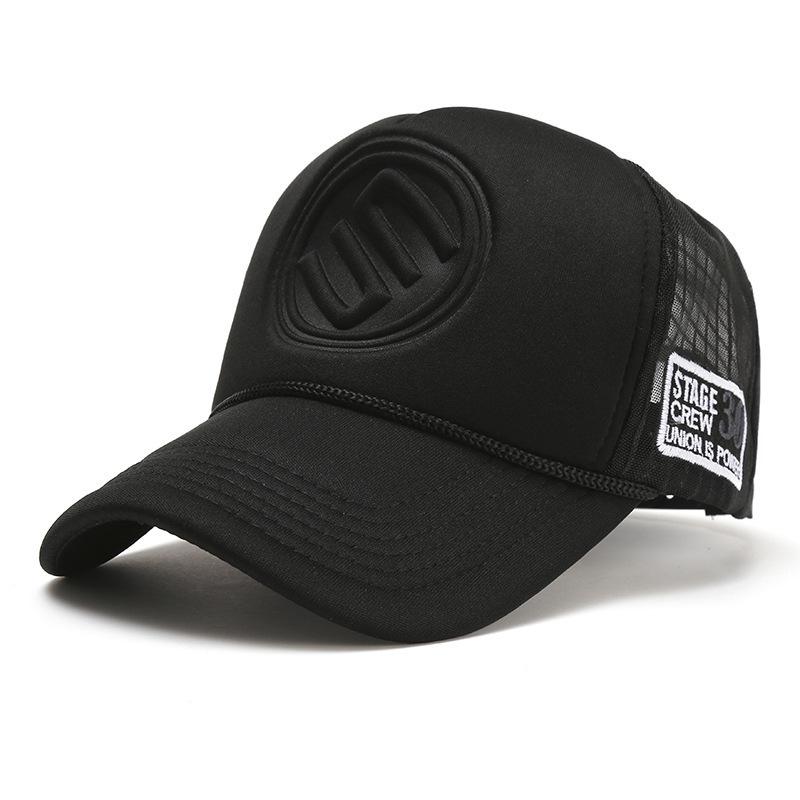 Новая универсальная сетчатая кепка с тиснением тигра, весенне-летняя однотонная кепка-тракер, кепка-тракер для мужчин и женщин, парная бейсболка