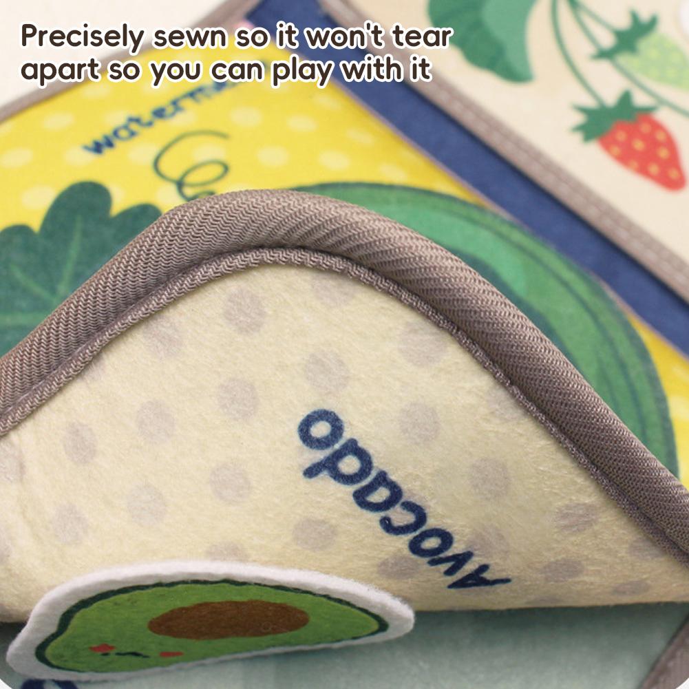 Soft Baby Book Montessori Early Education Quiet Cloth Book Learning Toys for Babies 0-3 Years and Up Enlightenment Puzzle