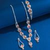 Women's Fashion Sunflower Design Jewelry Set with Light Luxury Style and Elegant First Accessories for Women