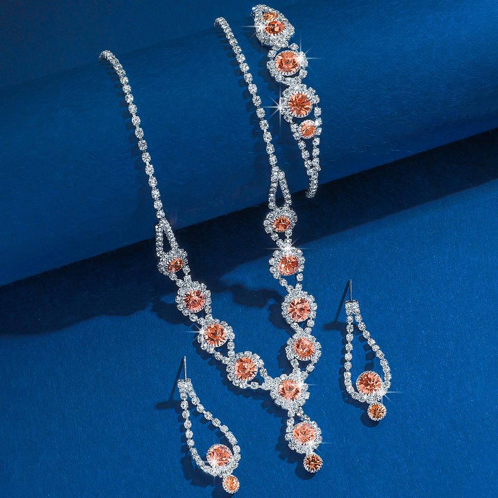 Women's Fashion Sunflower Design Jewelry Set with Light Luxury Style and Elegant First Accessories for Women