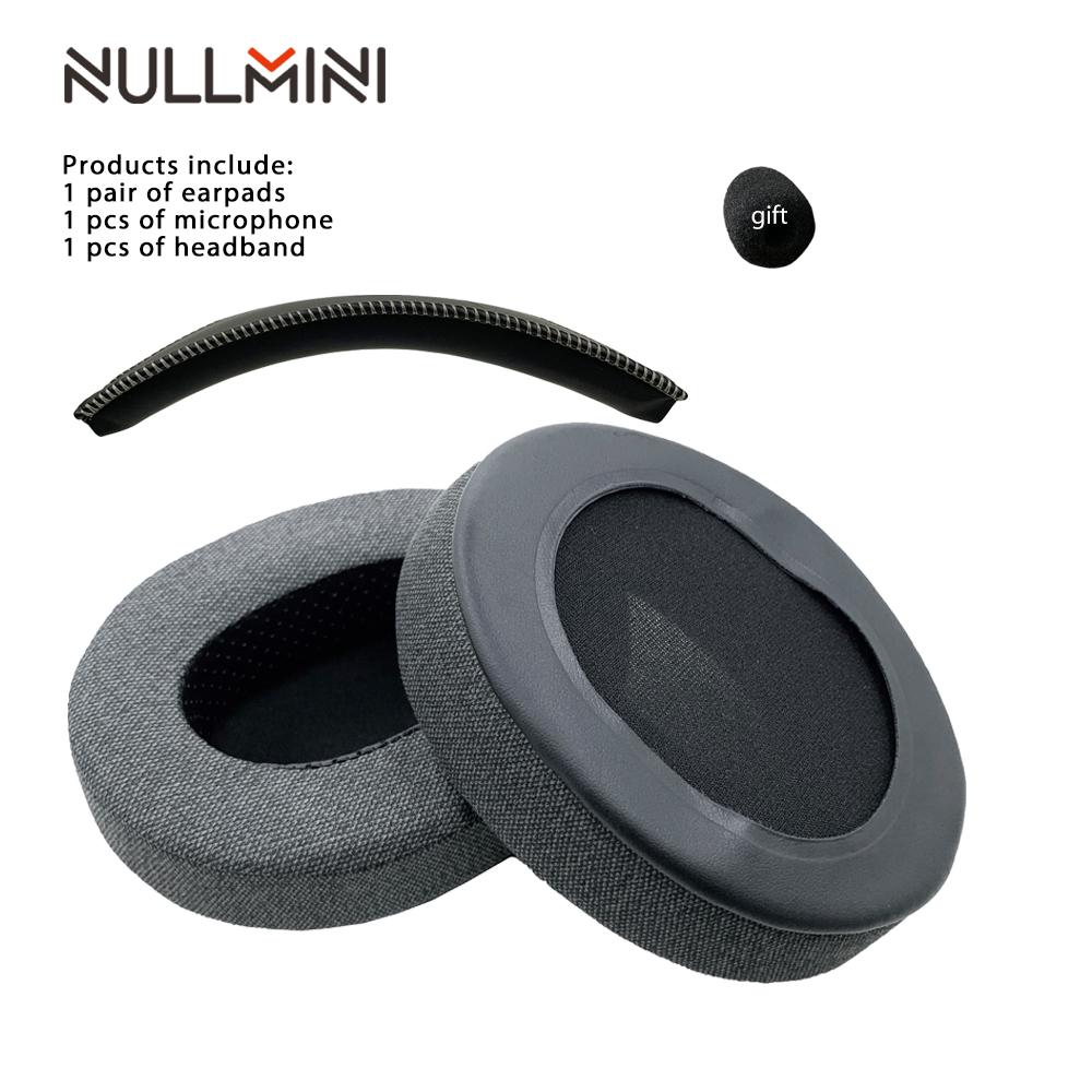Сменные амбушюры NullMini для наушников HyperX Cloud 1/2, Alpha, Silver, Core, Revolver, оголовье, амбушюры