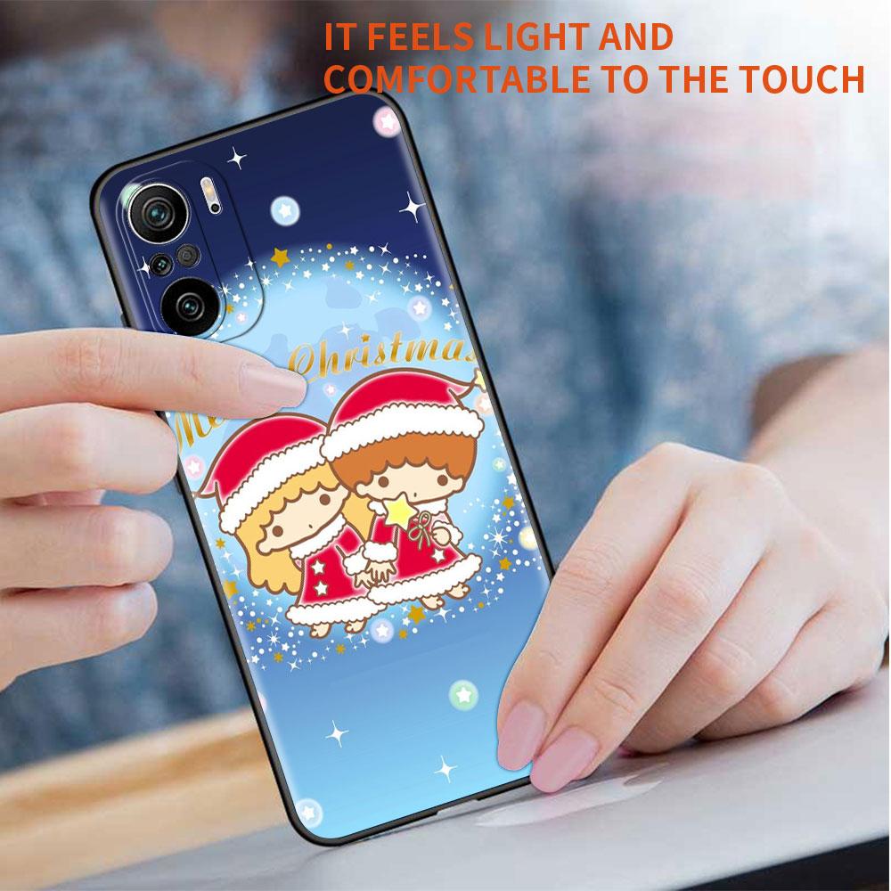 Милый чехол LittleTwinStars для Xiaomi Redmi Note 111 9S 10 9 8 7 9A 9C 9i K40 8T 10C 9T K50 силиконовый чехол для телефона