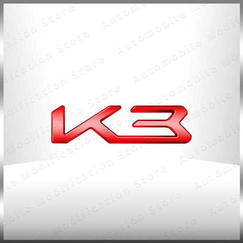 New Auto Exterior K3 K5 K8 Emblem Fender Rear Trunk Body Badge Sticker For Kia Forte Ceed Cerato RIO 2 3 4 Sorento Sportage rdxbt90