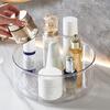 Lazy Susan Organizer Storage Holder Large Capacity Transparent Design 360-Degree Rotatable Countertop Makeup Storage Tray