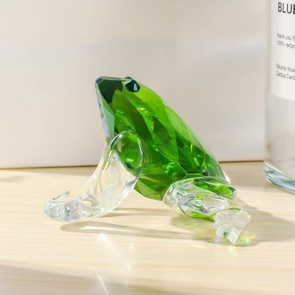 Frog Home Decoration Ornaments Crystal Pretty Glass Ornament New Crystal Frog Ornament Home