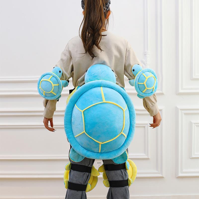 Ski Protection Cute Plush Little Turtle White Bear Hip Protection Knee Protection Men And Women Single And Double Board Equipmen
