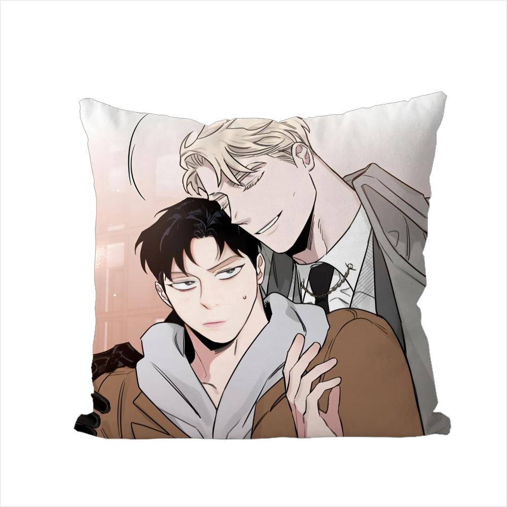 Чехол для подушки BL Mmanhwa для автомобиля, дивана, декоративный для дома, двусторонний принт, плюшевая квадратная декоративная подушка, чехол