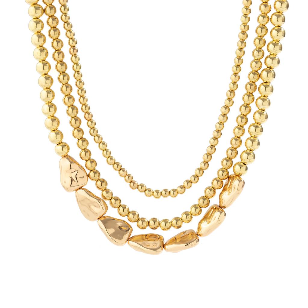 Vintage Imitation Pearl Choker Necklace for Woman Multilayer Bead Neck Chain Wedding Jewelry Party Gift