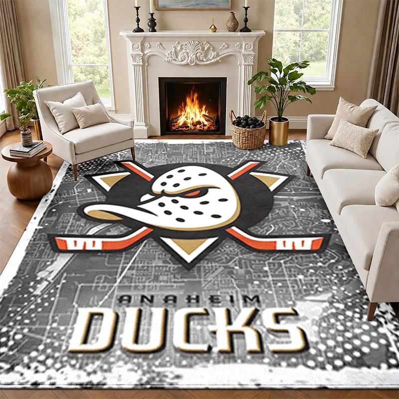 Anaheim Ducks Carpet Door Mat for Living Room or Bedroom Protective Mat Under Chair Office Decoration Christmas Gift Birthday Present