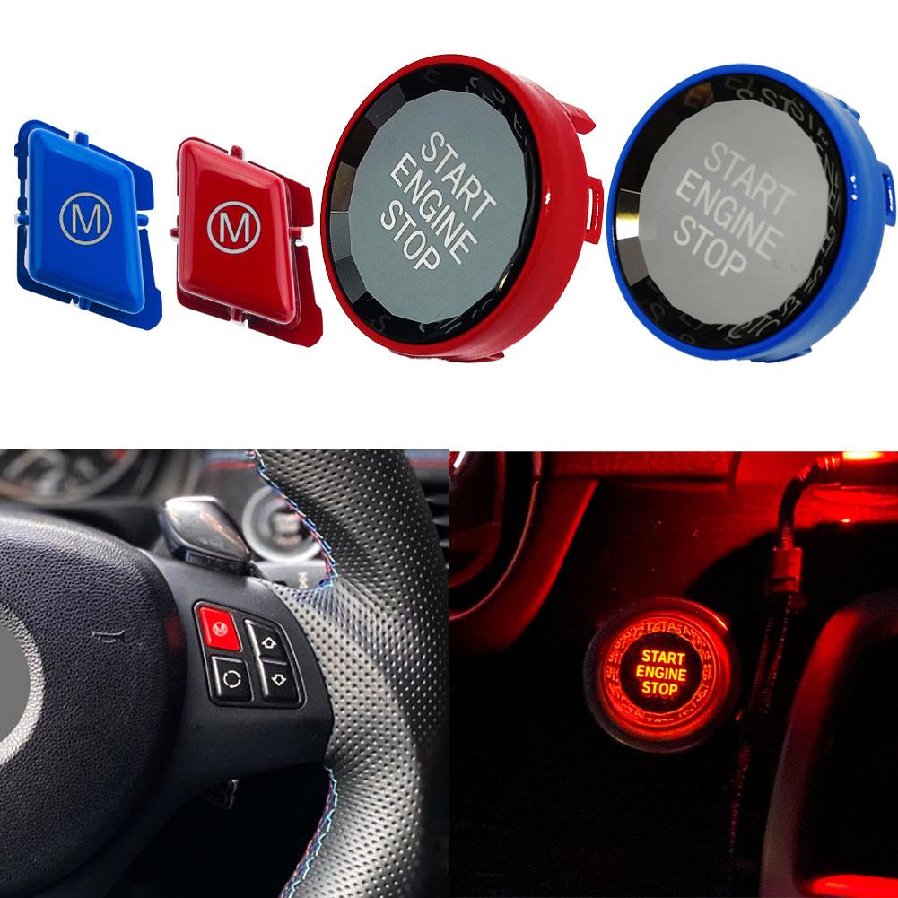 Car Steering Wheel M Mode Start Stop Engine Button for BMW 3 Series M3 E90 E92 E93 Auto Accessories Switch