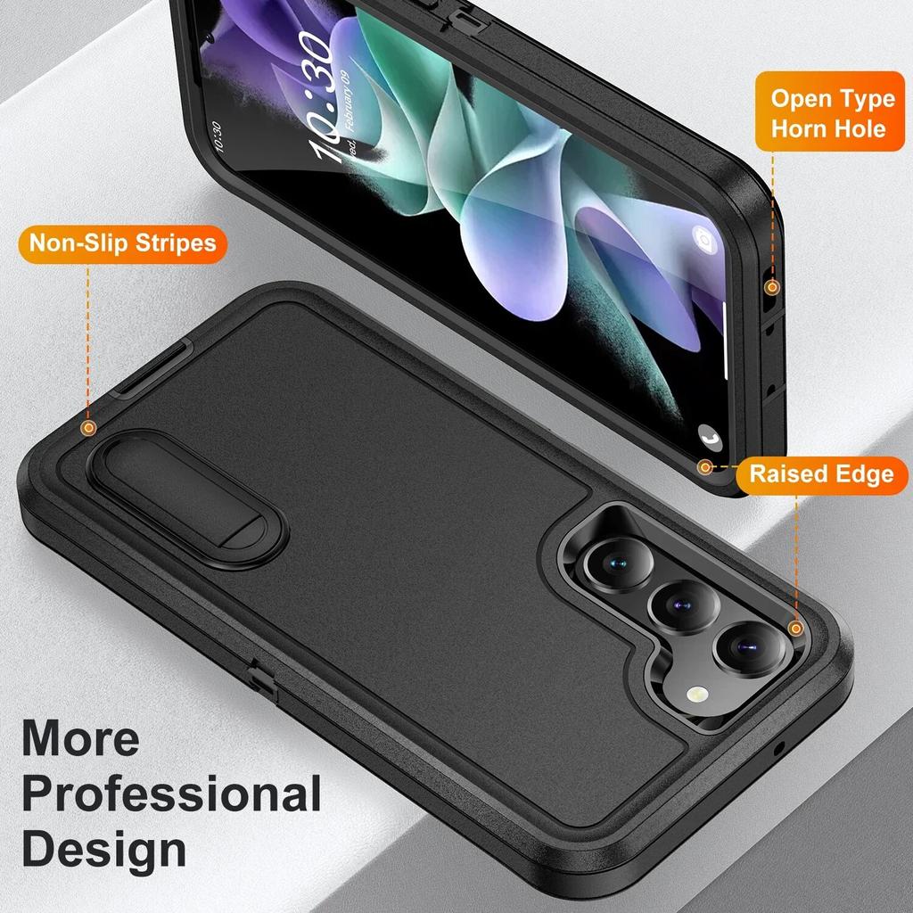 Best Protection Fashion Case for Samsung Galaxy S24 Ultra S23 Plus S22 S 23 22 24 5G Shockproof Kickstand Hard Armor Cases