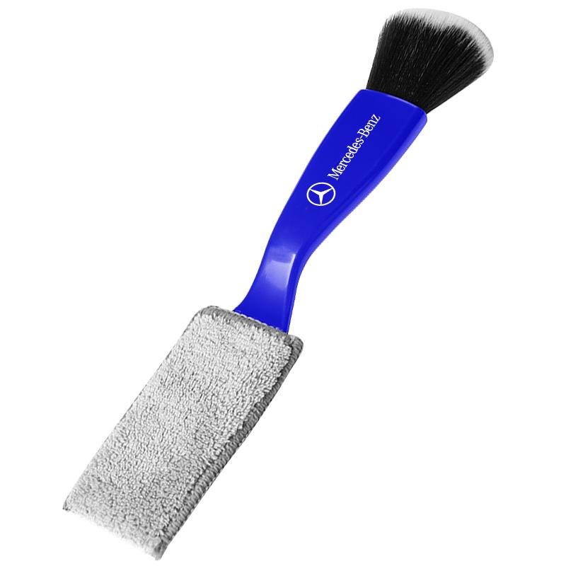 1pcs 2 In 1 Car Cleaning Brush Dashboard Air Outlet Gap Remove Dust Tools For Mercedes Benz AMG W204 W205 W212 GLC GLE GLS CLA