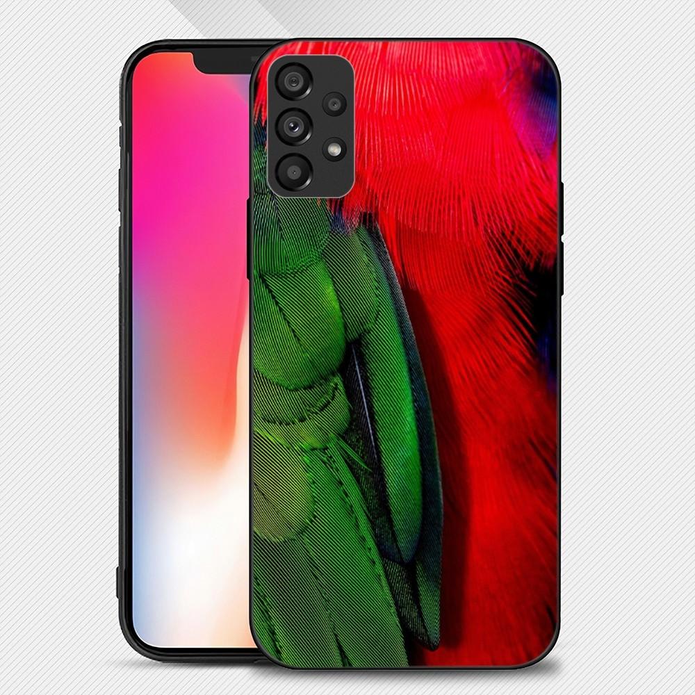 Multicolored Feathers Phone Case For Samsung Galaxy S22 S23 Ultra S21 S20 FE Plus Note 20 Soft Cover