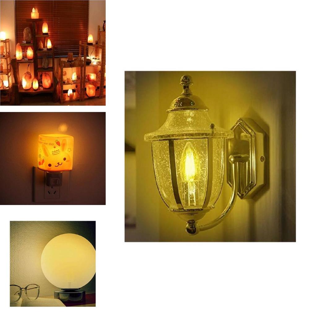 Серебряная лампочка E14 220v 10w C7 с острым кончиком, маленький винт, лампа для соляной лампы, аромалампы, ночник, лампа накаливания