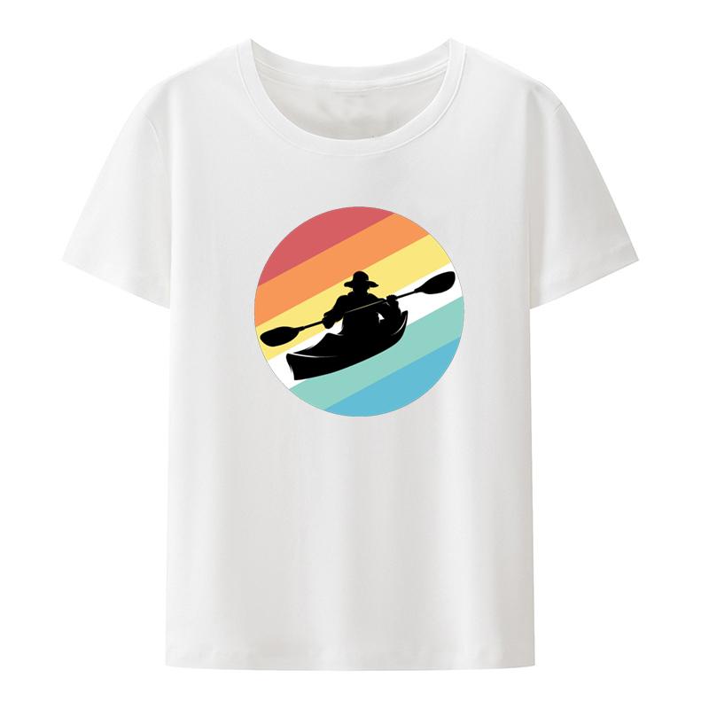 Outdoors Comfortable Kayak Anime Tshirt Roupas Masculinas Oneck Camisa Clothes Unisex Clothing Blouse Short Sleeve Tee Breathable