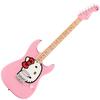 Limited Edition Hello Kitty Stratocaster with Gig Bag, Hello Kitty Graphic Pickguard, Maple Fretboard, Pink