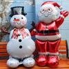 Large Standing Balloons Christmas Theme Santa Claus Xmas Tree Snowman Gingerbread Man Aluminum Film Balloon New Year Party Decor