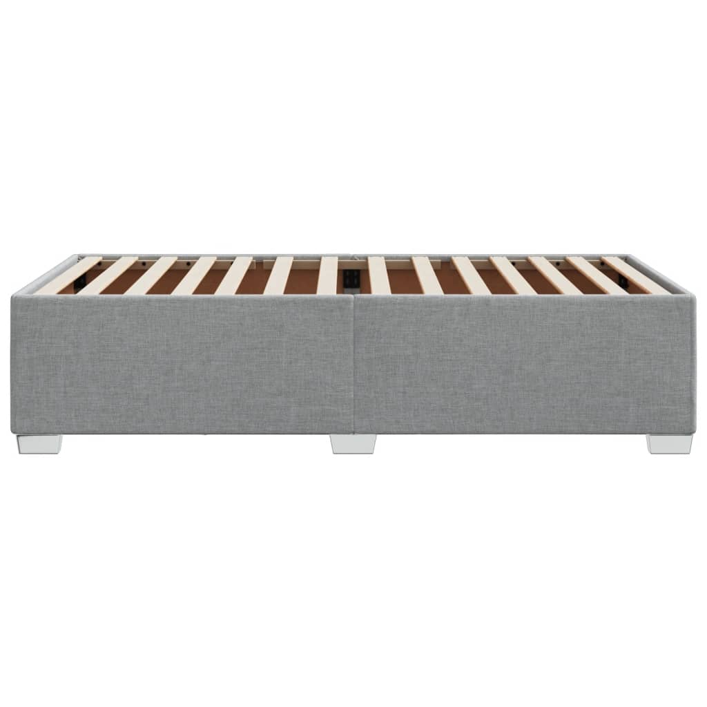 Bed Frame without Mattress Light Grey 80 x 200 cm Fabric