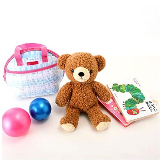 Fluffy Rose Bear Plush 29cm Handmade In Japan Toy, Medium, Tall,