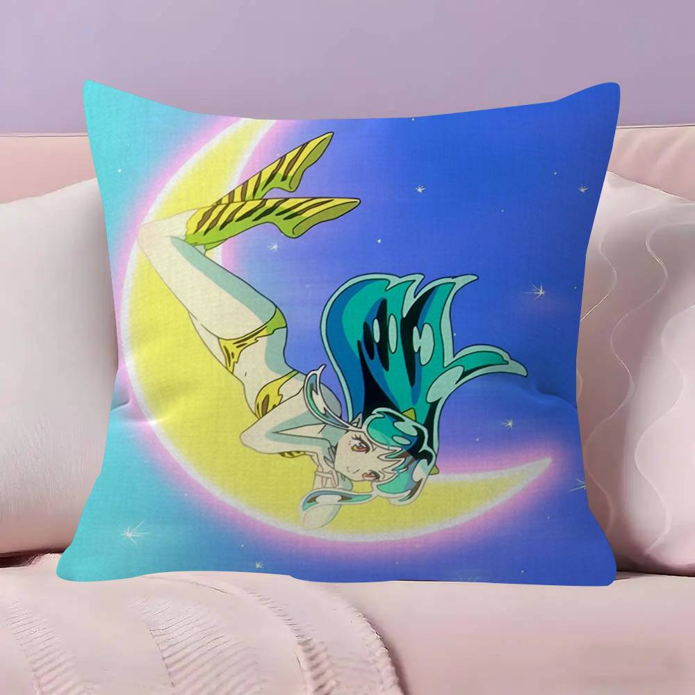 Urusei Yatsura Anime 4545cm Cushion Cover Pillow Cover Decor Pillowcase Home Pillowcase for Couch Pillow