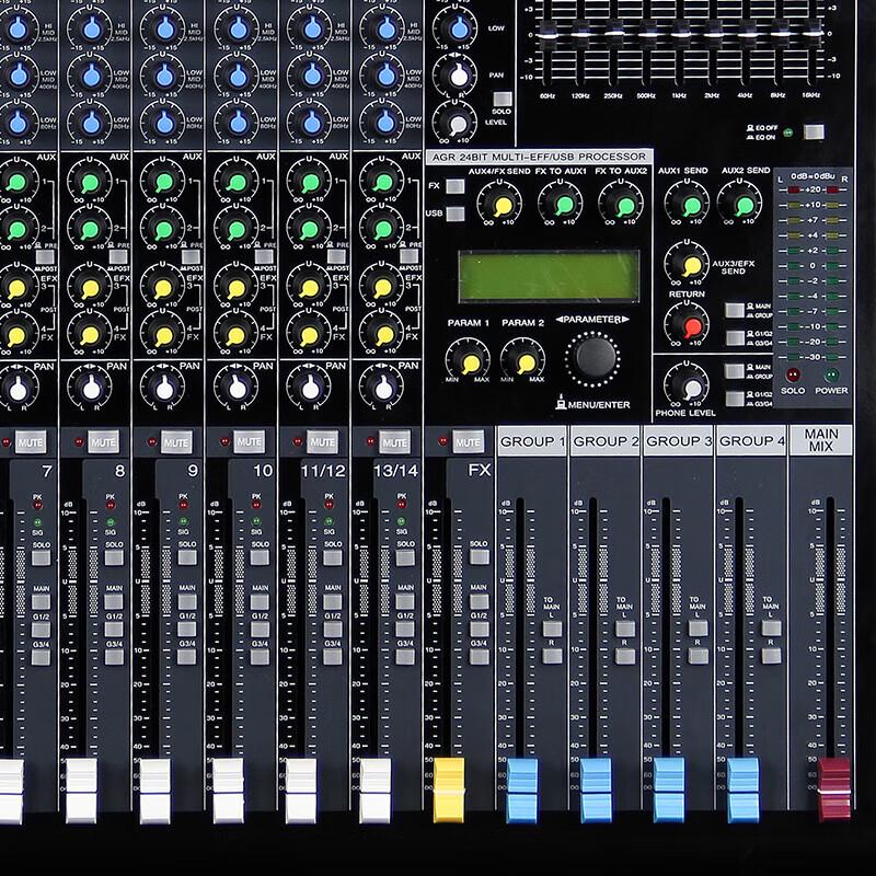 HuiDu RMX1204 Профессиональный многоканальный аналоговый микшер (Китайская версия)