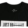 Nike Круглый вырез, стандартный крой, однотонная вышитая эмблема, короткий рукав, футболка для мужчин, черная 923543-010