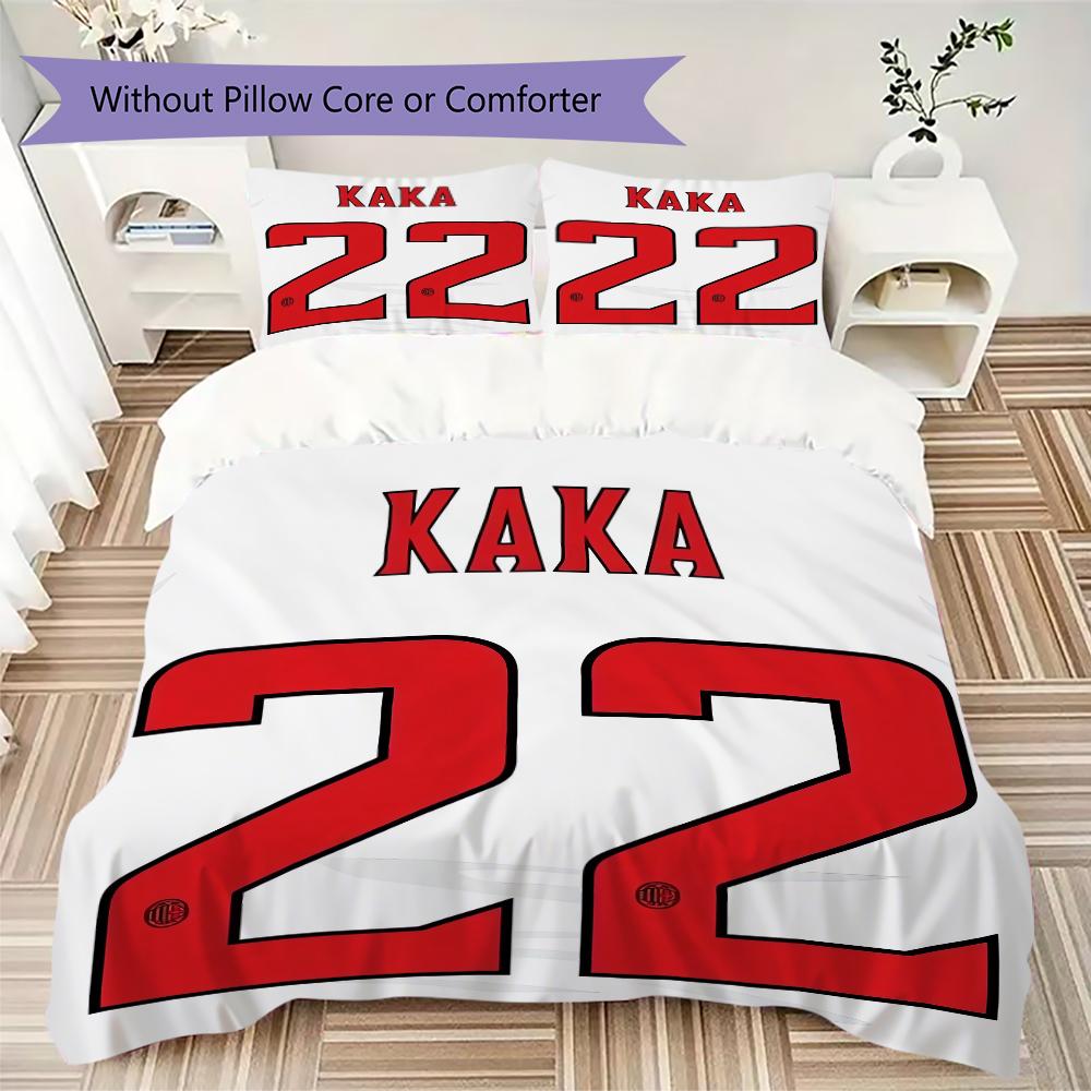 AC Milan Pattern Bedding uilt Set uilt Cover Pillowcase Home Decoration Birthday Gift (1 * duvet cover + 2 * pillowcase  without core)06