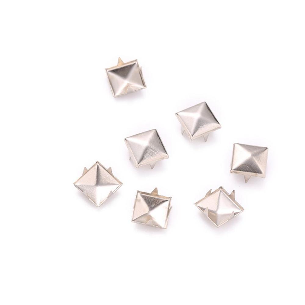 for Hat,Bag,Clothes Pyramid Shape Quality Sewing Decor Garment Supplies DIY Studs Square Rivets