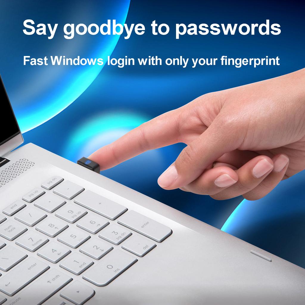 USB считыватель отпечатков пальцев для ПК Windows 11 Windows 10 32 64 бит Совместим с Windows Hello для ноутбуков настольных ПК Все в